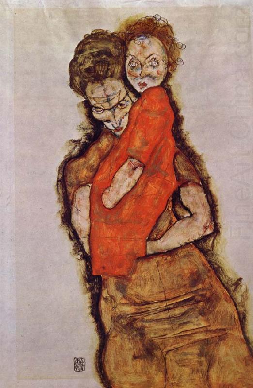 Egon Schiele Mother and Child china oil painting image